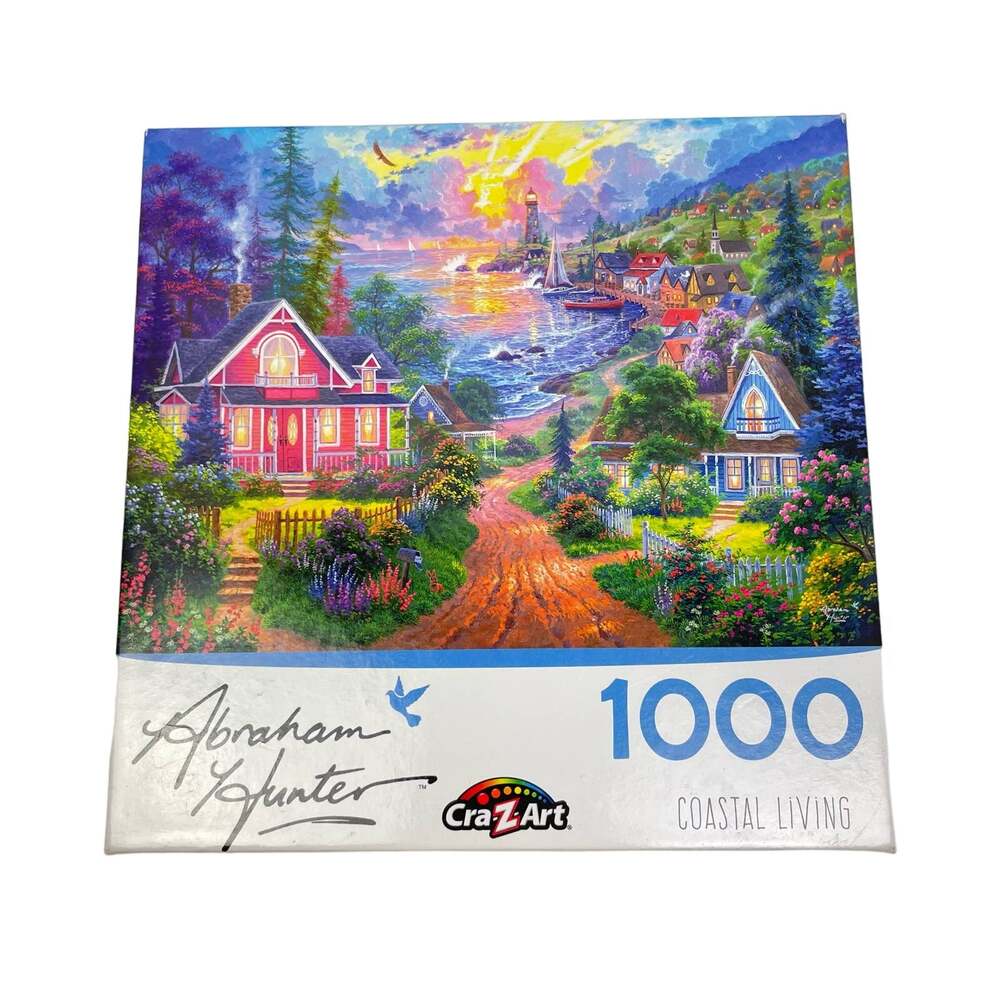 Cra-Z-Art Coastal Living by Abraham Hunter 1000 Piece Jigsaw Puzzle *Complete*